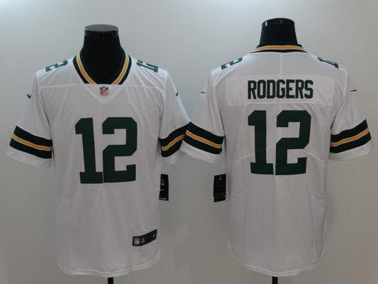 Men’s Green Bay Packers #12 Aaron Rodgers Away Jersey