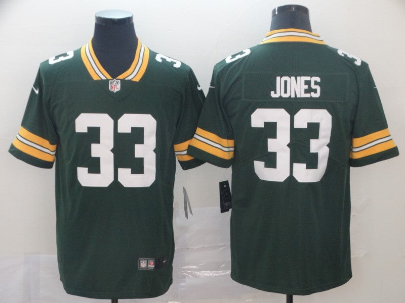 Men’s Green Bay Packers Aaron Jones #33 Green Jersey