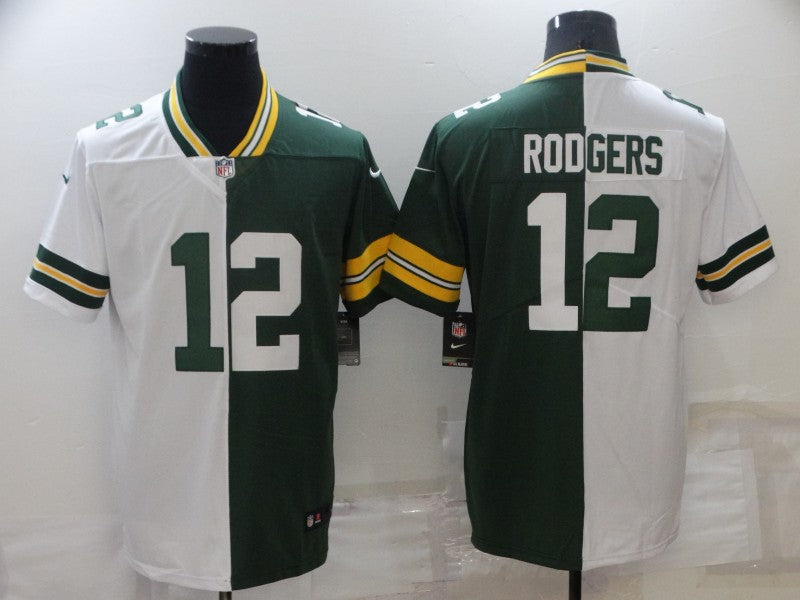 Men’s Green Bay Packers Aaron Rodgers #12 Green/White Legend Jersey