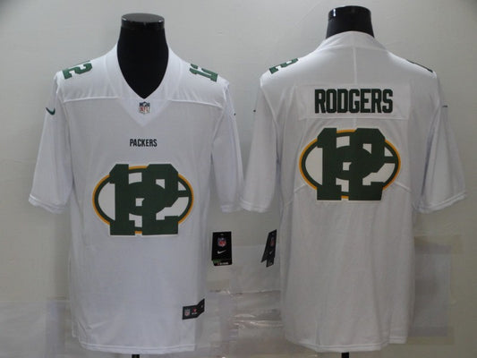 Men’s Green Bay Packers Aaron Rodgers #12 White Jersey