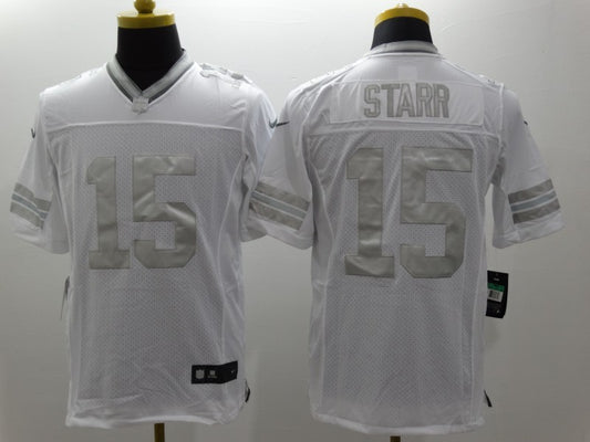 Men’s Green Bay Packers Bart Starr #15 White Jersey