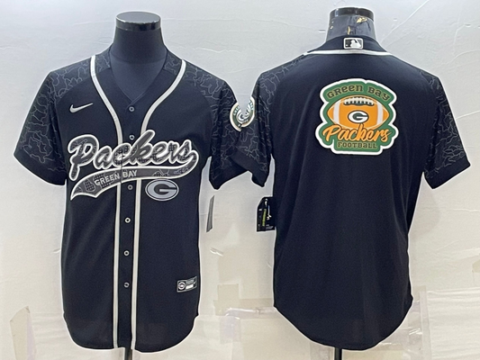 Men’s Green Bay Packers Black Retired RFLCTV Limited Jersey