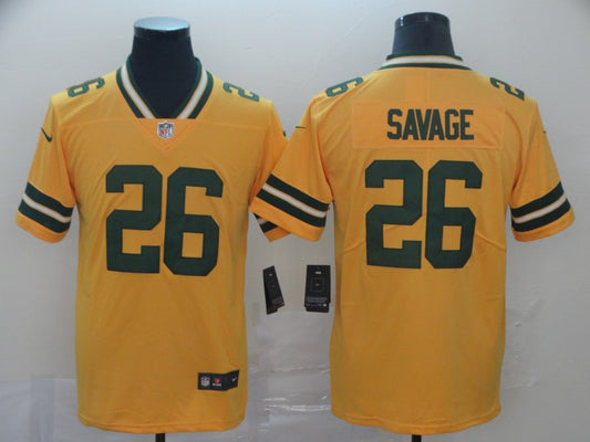 Men’s Green Bay Packers Darnell Savage #26 Yellow Inverted Legend Jersey