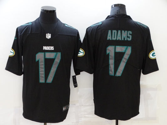 Men’s Green Bay Packers Davante Adams #17 Black Team Jersey