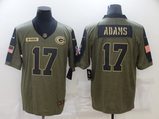 Men’s Green Bay Packers Davante Adams #17 Brown Jersey