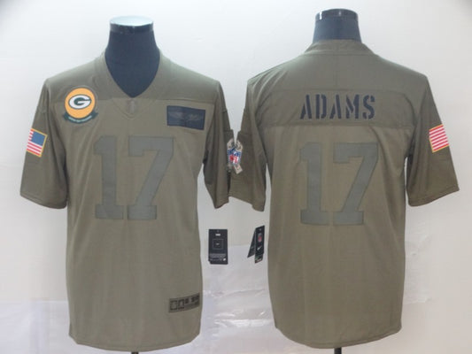 Men’s Green Bay Packers Davante Adams #17 Brown Jersey