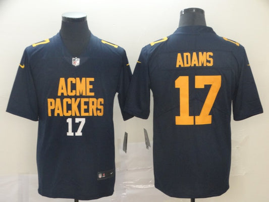 Men’s Green Bay Packers Davante Adams #17 Navy City Edition Jersey