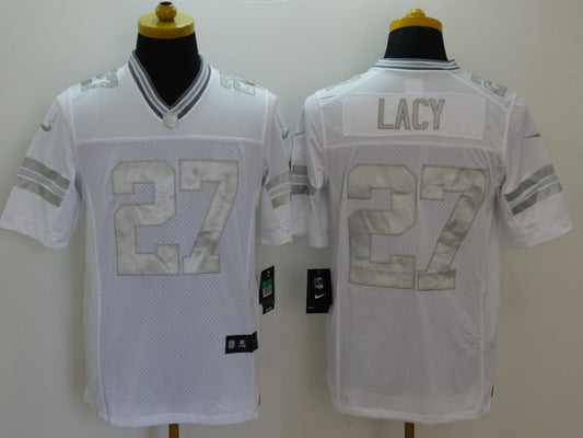 Men’s Green Bay Packers Eddie Lacy #27 White Jersey