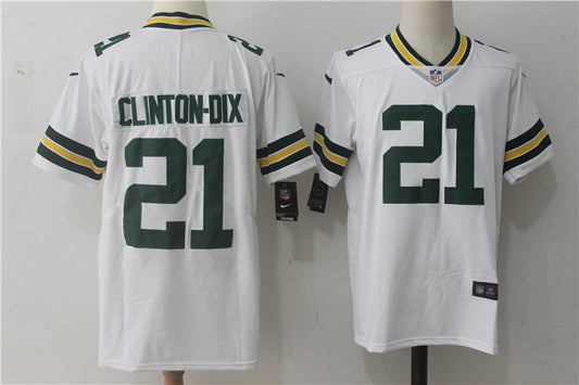 Men’s Green Bay Packers Ha Ha Clinton-Dix #21 White Jersey