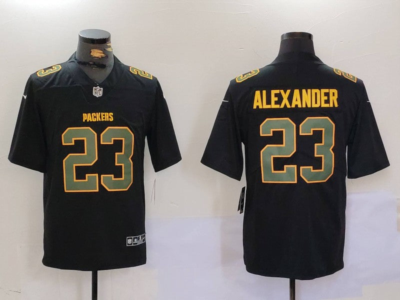 Men’s Green Bay Packers Jaire Alexander #23 Black Jersey
