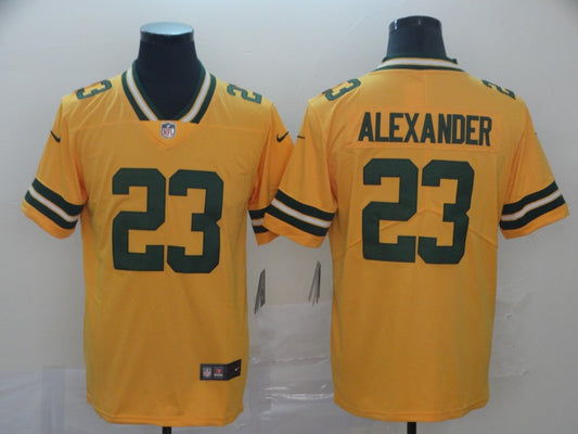 Men’s Green Bay Packers Jaire Alexander #23 Yellow Inverted Legend Jersey
