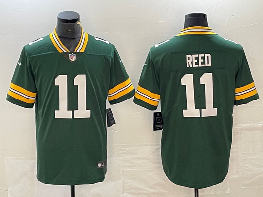 Men’s Green Bay Packers Jayden Reed #11 Green Jersey