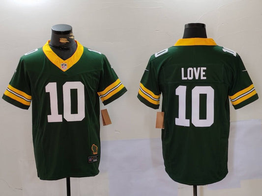 Men’s Green Bay Packers Jordan Love #10 Green Jersey