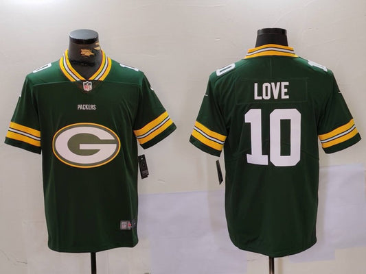 Men’s Green Bay Packers Jordan Love #10 Green Jersey
