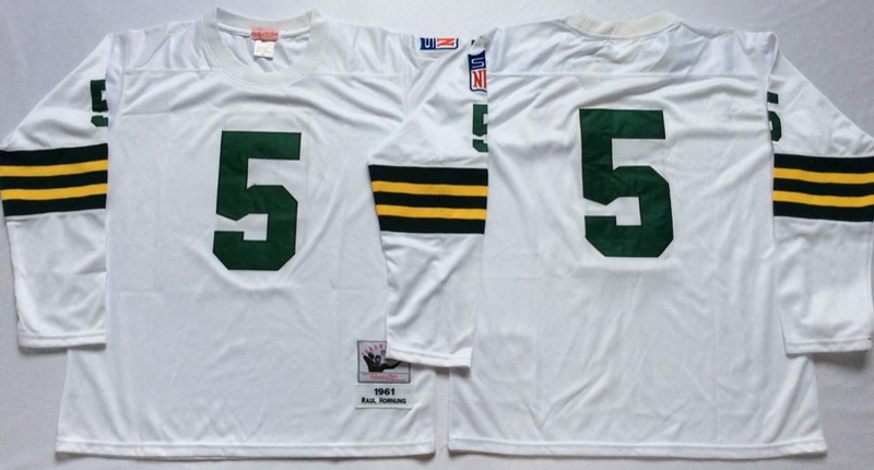 Men’s Green Bay Packers Paul Hornung Mitchell & Ness White Legacy Jersey