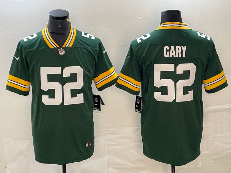 Men’s Green Bay Packers Rashan Gary #52 Green Jersey