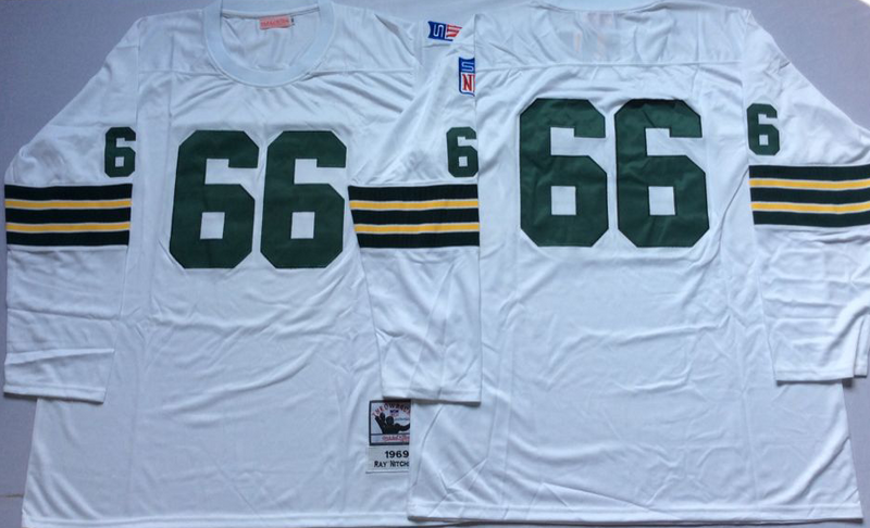 Men’s Green Bay Packers Ray Nitschke Mitchell & Ness White Legacy Jersey