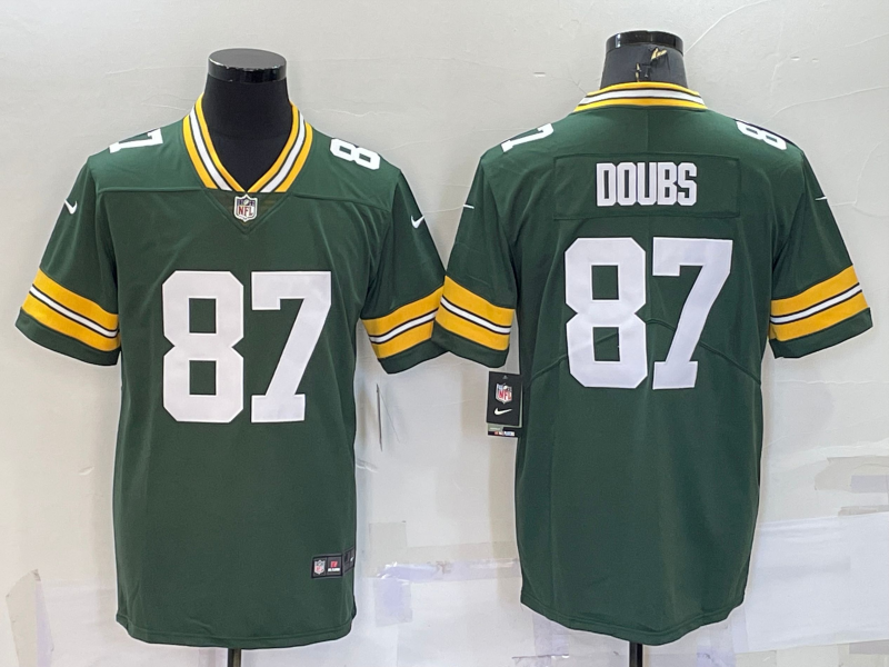 Men’s Green Bay Packers Romeo Doubs #87 Green Jersey