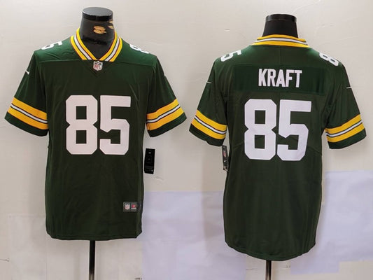 Men’s Green Bay Packers Tucker Kraft #85 Green Jersey