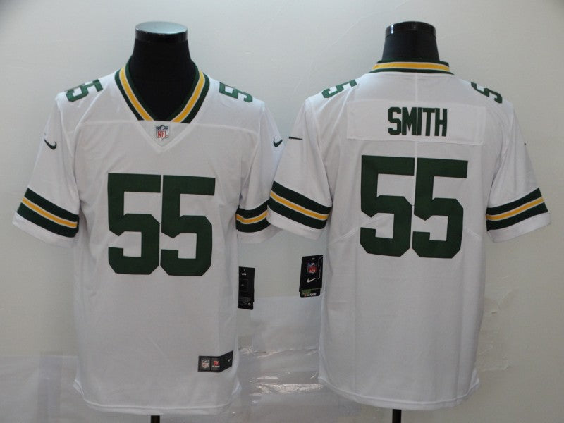 Men’s Green Bay Packers Za’Darius Smith #55 White Jersey