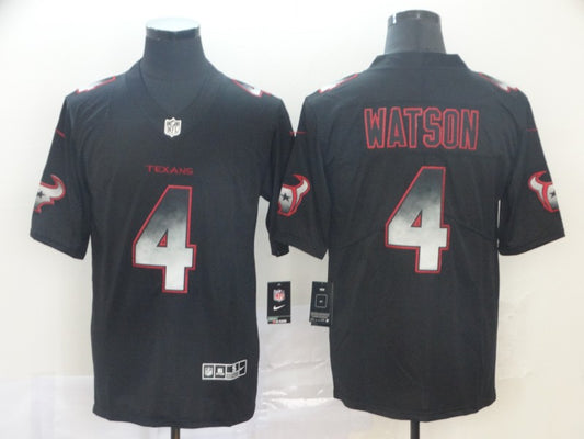 Men’s Houston Texans #4 Deshaun Watson Black Jersey