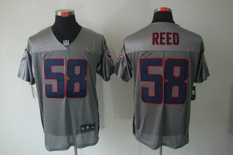 Men’s Houston Texans Brooks Reed #58 Gray Jersey