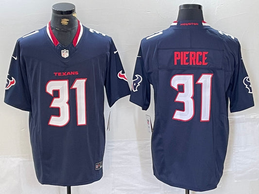 Men’s Houston Texans Dameon Pierce #31 Navy Jersey