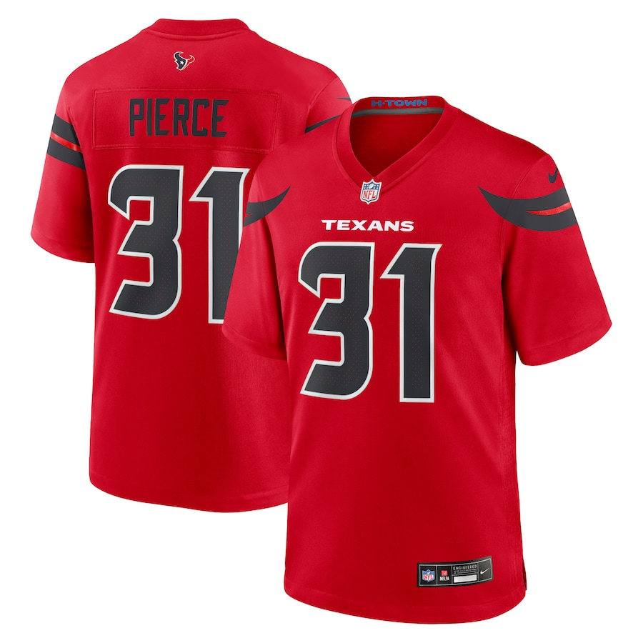 Men’s Houston Texans Dameon Pierce #31 Red Alternate Jersey