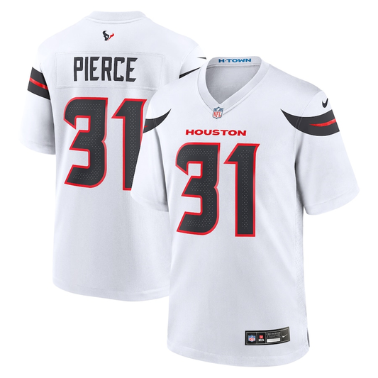 Men’s Houston Texans Dameon Pierce #31 White Jersey