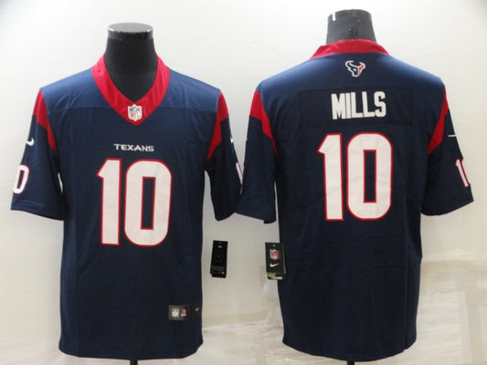 Men’s Houston Texans Davis Mills #10 Navy Jersey