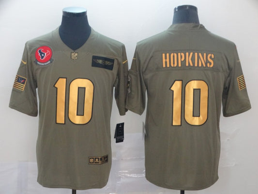 Men’s Houston Texans DeAndre Hopkins #10 Brown Jersey