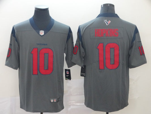 Men’s Houston Texans DeAndre Hopkins #10 Gray Inverted Legend Jersey
