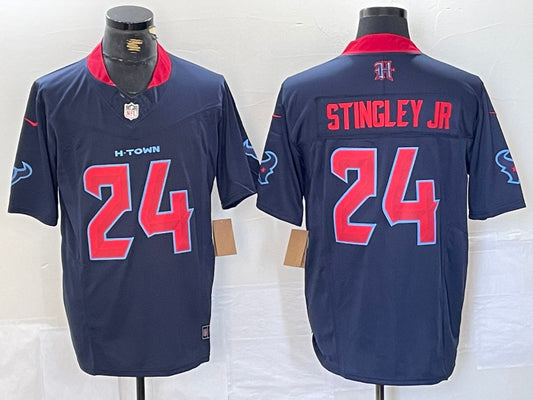 Men’s Houston Texans Derek Stingley Jr. #24 Navy 2nd Alternate Jersey