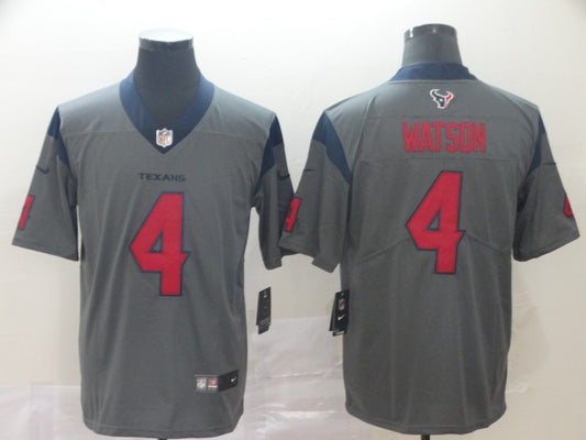 Men’s Houston Texans Deshaun Watson #4 Gray Inverted Legend Jersey