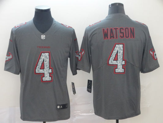Men’s Houston Texans Deshaun Watson #4 Gray Jersey