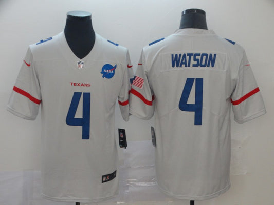 Men’s Houston Texans Deshaun Watson #4 White City Edition Jersey