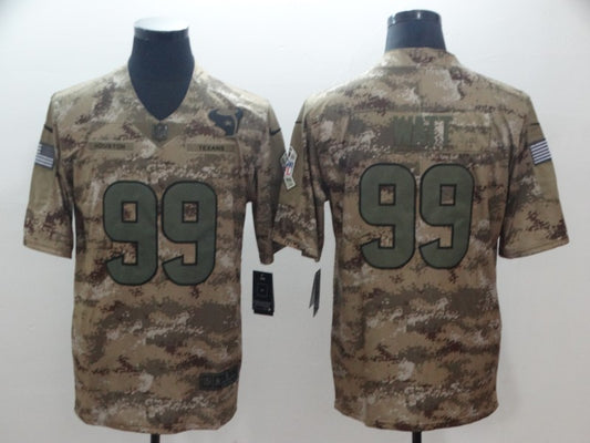 Men’s Houston Texans J.J. Watt #99 Camouflage Jersey