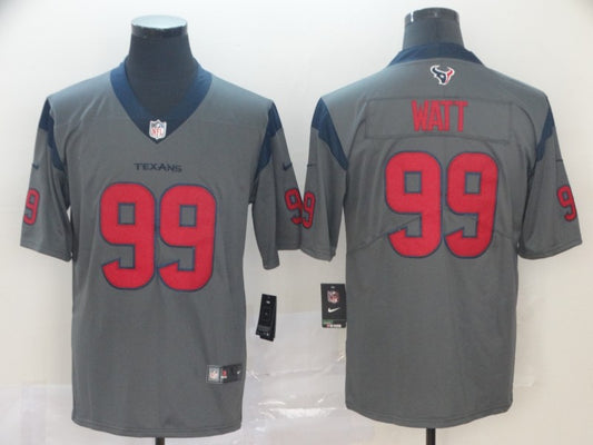 Men’s Houston Texans J.J. Watt #99 Gray Inverted Legend Jersey