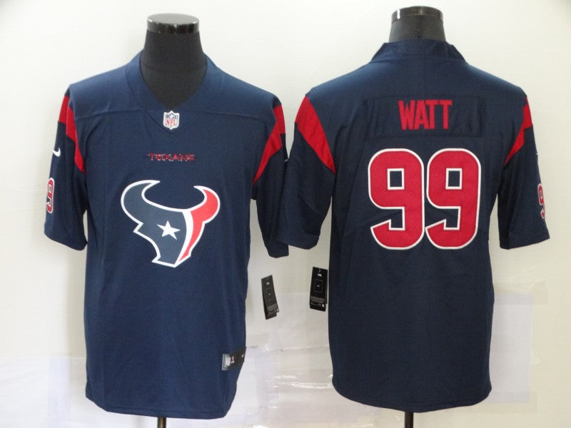 Men’s Houston Texans J.J. Watt #99 Navy Alternate Jersey