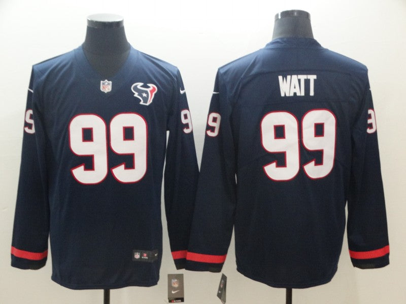 Men’s Houston Texans J.J. Watt #99 Navy Authentic Jersey