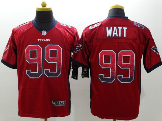 Men’s Houston Texans J.J. Watt #99 Red Jersey