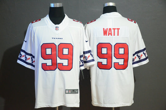 Men’s Houston Texans J.J. Watt #99 White Authentic Jersey