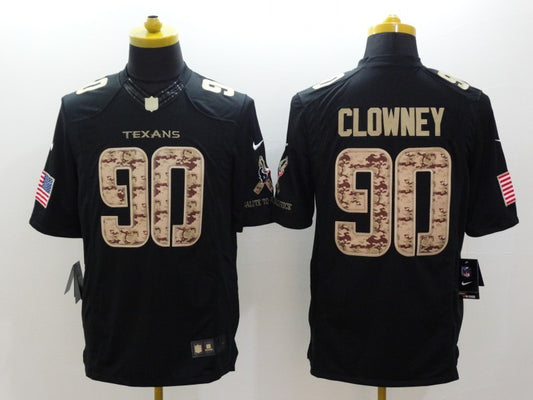 Men’s Houston Texans Jadeveon Clowney #90 Black Jersey