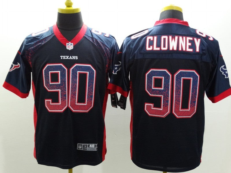 Men’s Houston Texans Jadeveon Clowney #90 Navy Jersey