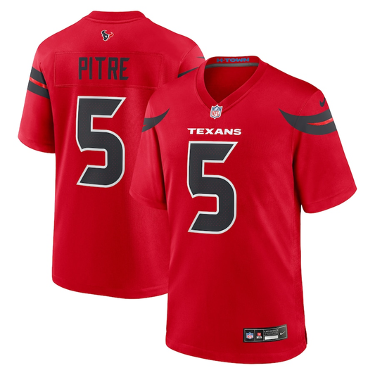 Men’s Houston Texans Jalen Pitre #5 Red Alternate Jersey