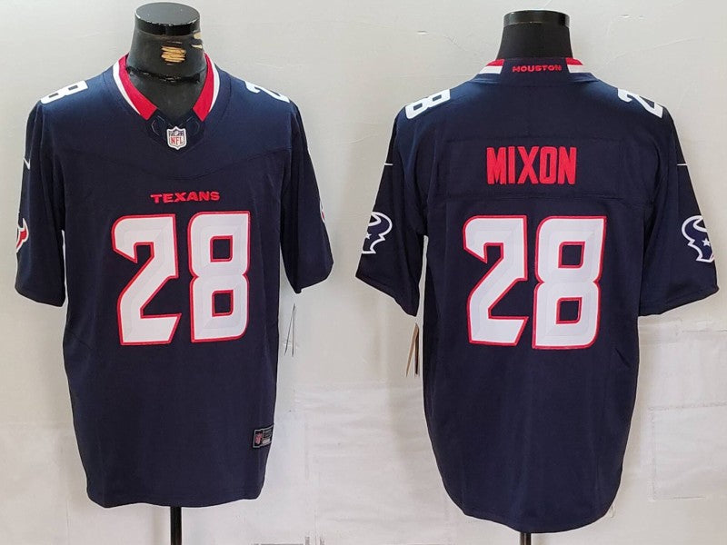 Men’s Houston Texans Joe Mixon #28 Navy Jersey