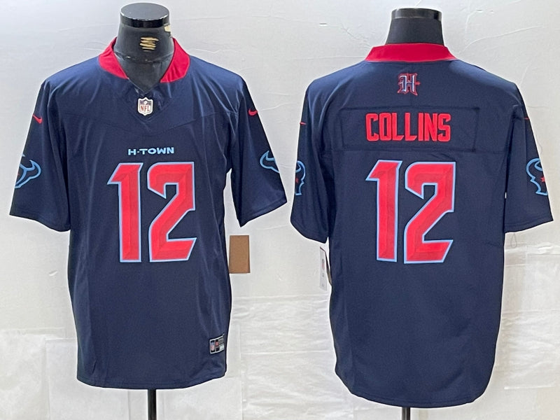 Men’s Houston Texans Nico Collins #12 Navy 2nd Alternate Jersey