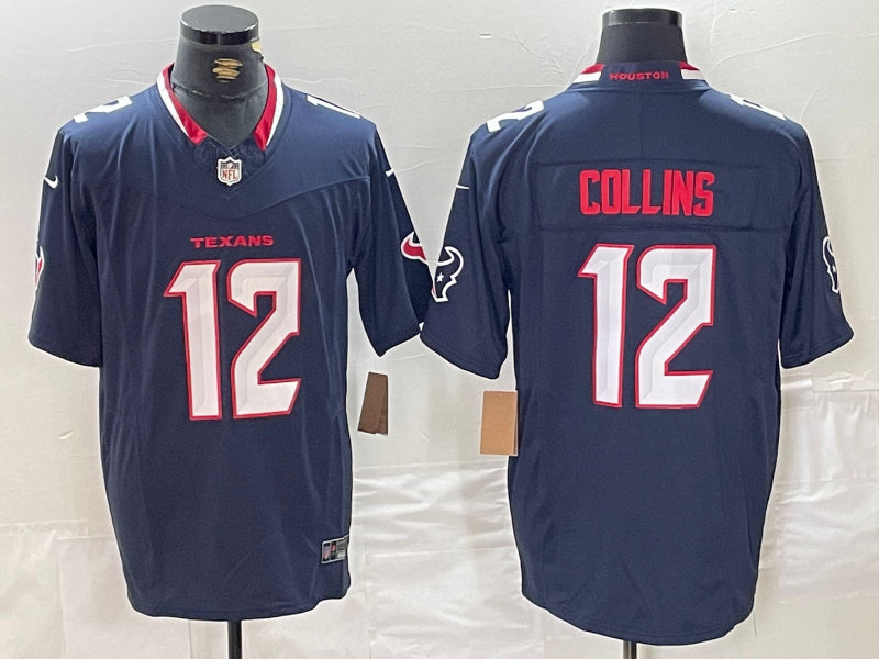 Men’s Houston Texans Nico Collins #12 Navy Jersey