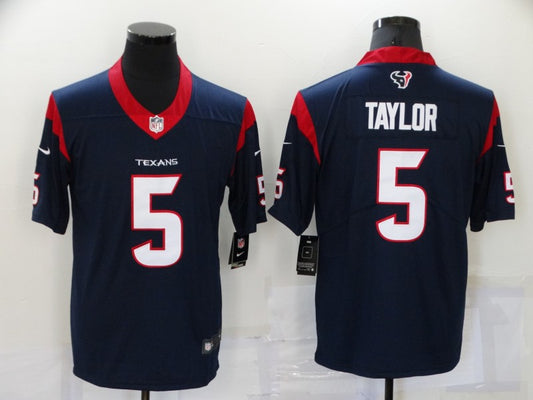 Men’s Houston Texans Tyrod Taylor #5 Navy Jersey