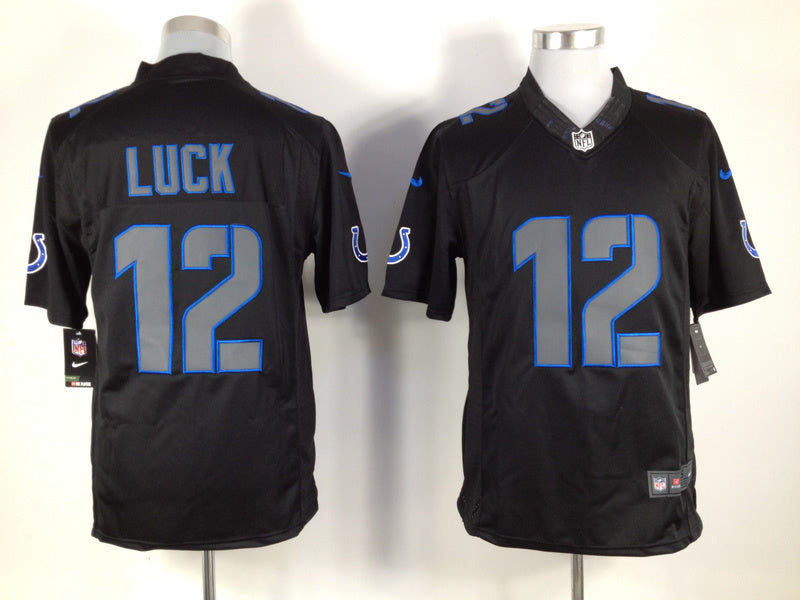 Men’s Indianapolis Colts Andrew Luck #12 Black Jersey